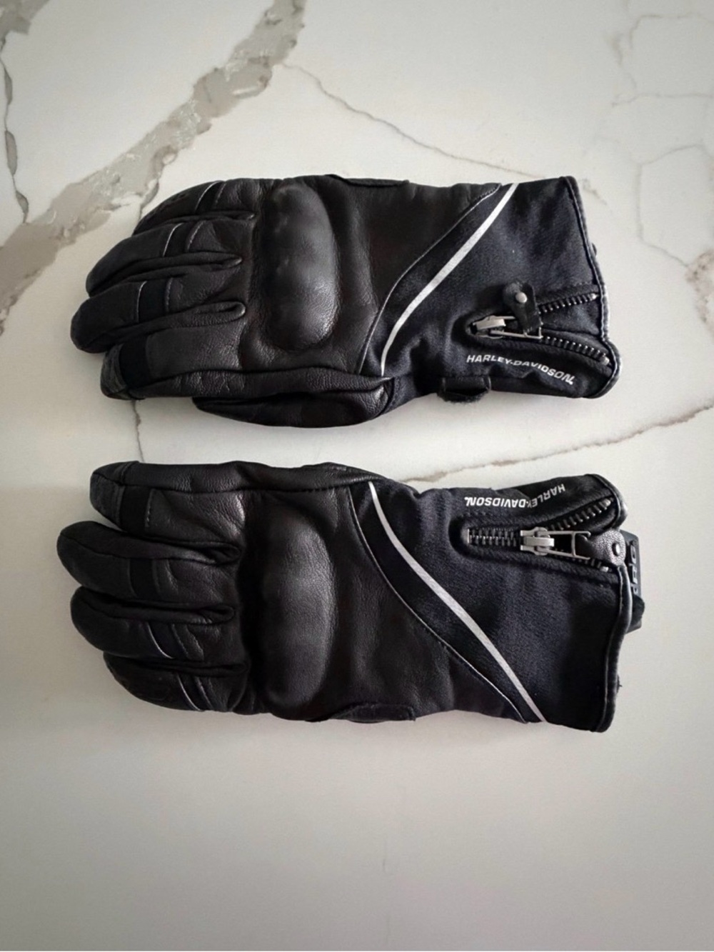 Harley FXRG Women's Leather Dual-Chamber Ventilated Motorcycle Gloves Size Small